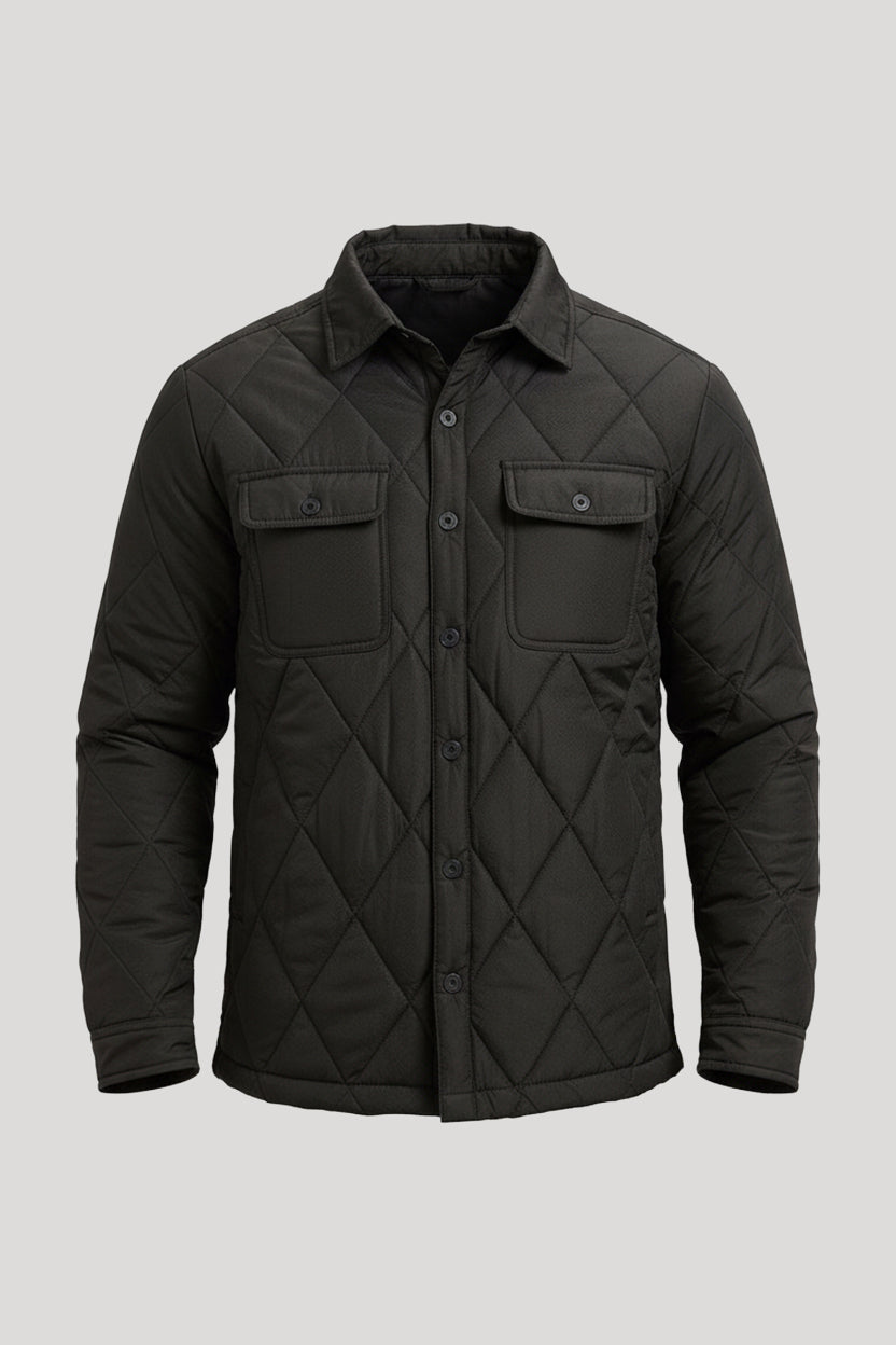 Lightweight Quilted Shirt Jacket