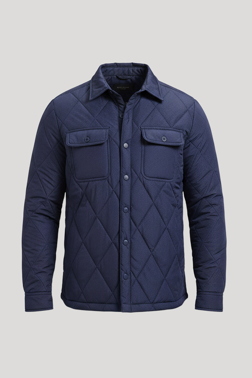 Lightweight Quilted Shirt Jacket