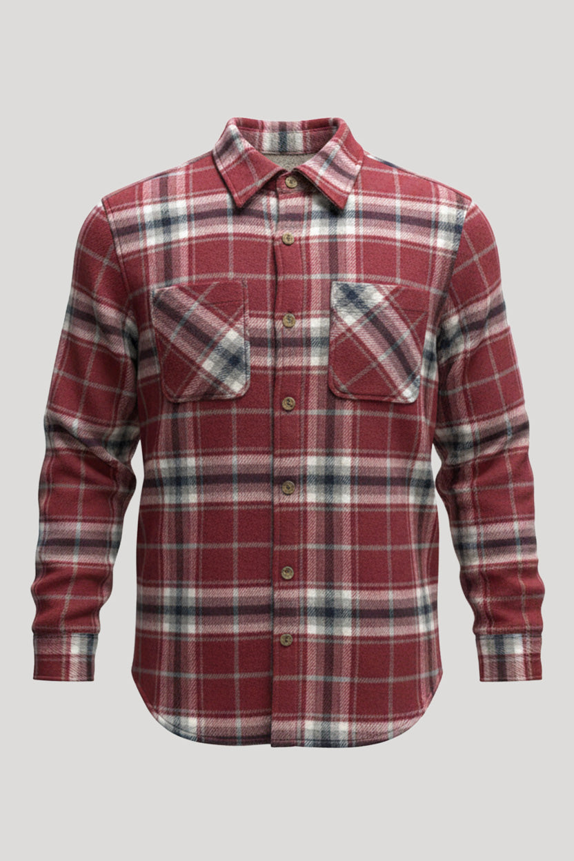 Sierra Flannel Bonded Sherpa Shirt Jacket