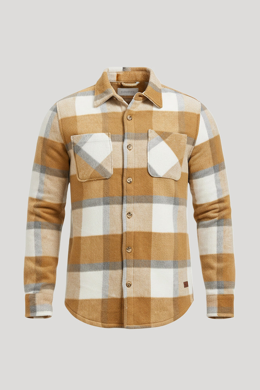 Sierra Flannel Bonded Sherpa Shirt Jacket
