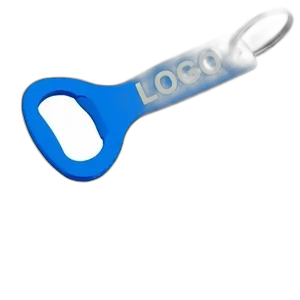Flat Top Bottle Opener Keychain