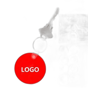 Promotional Classic Silicone Round Soft Key Tags