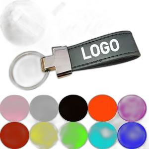 Customizable Leather Keychain