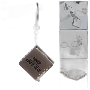 Compact Retractable Tape Measure Keychain