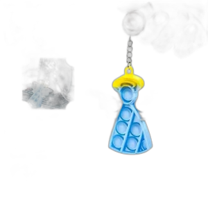 Christmas Series Bubble Push Pop Keychain