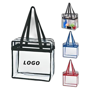 PVC Transparent Zipper Handbag