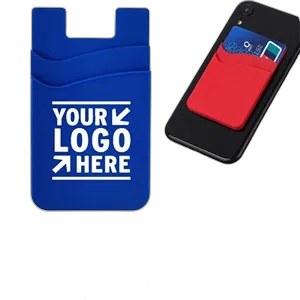 Double Layer Silicone Card Holder Phone Wallet