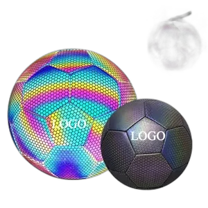Standard Size 5 Reflective Holographic Luminous Soccer Ball