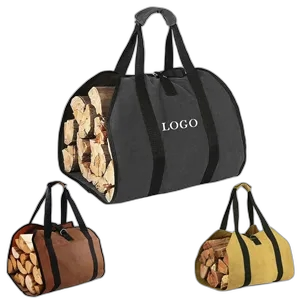 Outdoor Waterproof Canvas Log Firewood Carrier Bag