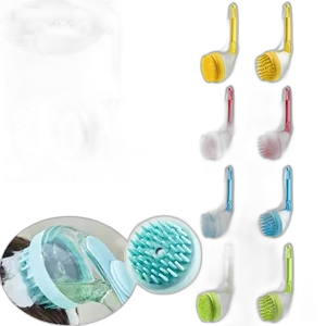 Pet Grooming Bath Massage Brush with Shampoo Dispenser