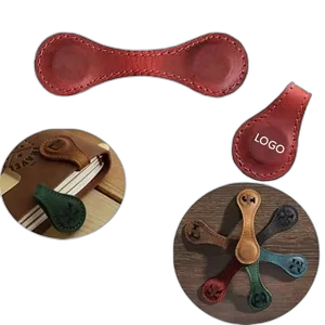 Leather Double-Sided Magnetic Bookmarks