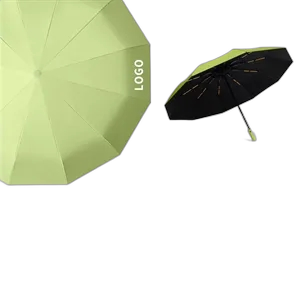 42" Automatic Vinyl Sunshade Folding Umbrella