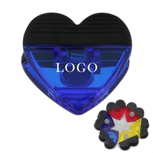 Heart-shaped Refrigerator Magnet Clips