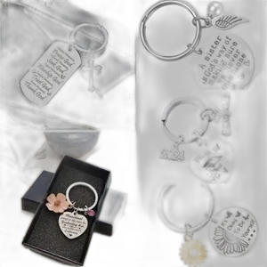 Fashion stainless steel key chain pendant jewelry gift