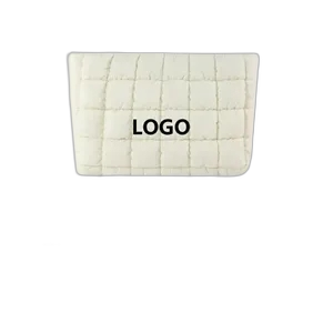 Versatile fashion solid color customizable cosmetic bag