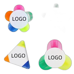 Flower-shaped graffiti fluorescent marker for stationery