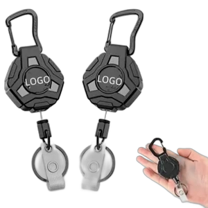 Retractable Carabiner Keychain with Anti-Loss Function