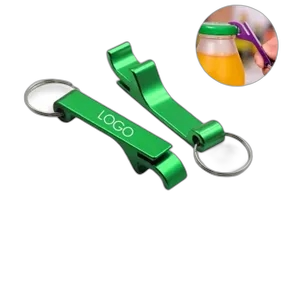 Lightweight aluminum bottle opener keycha