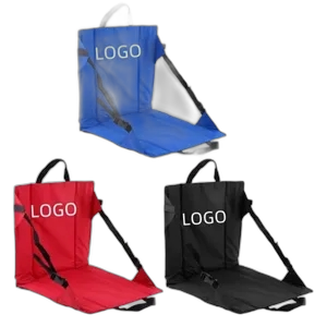 Portable Foam Padded Stadium Cushion with Back Pouch