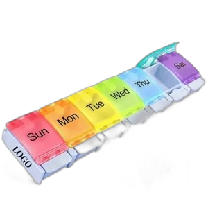 Pill Organizer,Travel 7 Day Box Case with Large Compartment