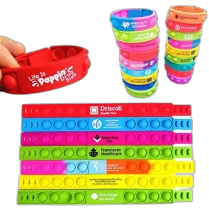Silicone Bracelet Stress Relief Fidget Toy for Kids Adults