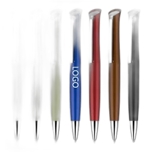 Ballpoint pen with metal clip