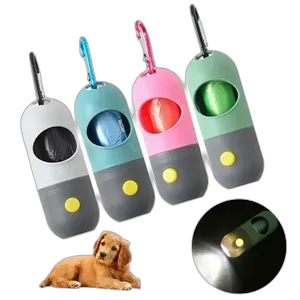 1.7"x4.3" Poop Bag Dispenser With LED Flashlight