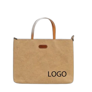 Washable Kraft Paper Laptop Bag