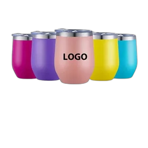12 oz Custom Stainless Steel Double Layer Eggshell Cup