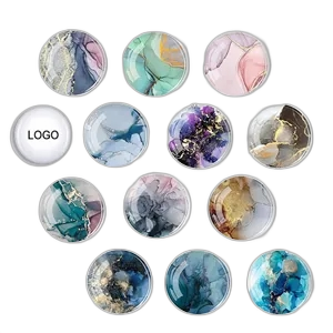 2" Custom Crystal Glass Round Refrigerator Magnets