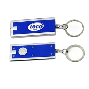 Rectangle LED Light Promotional Key Tag