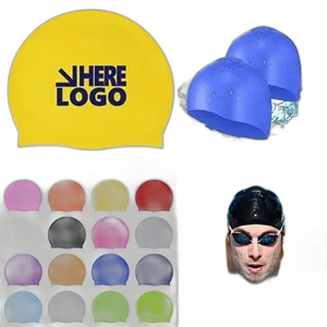 Promotional Unisex Non-Slip Silicone Swim Cap