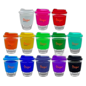 12oz Party Silicone Glass Coffee Cup