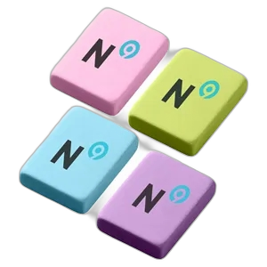 Colorful Square Rubber Eraser