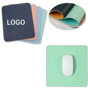 Pure Color Office Leather  Non-slip Mouse Pad