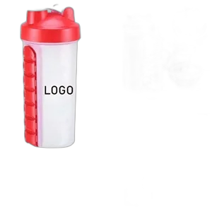Shaker Bottles for Protein Mixes With Pill Organizer