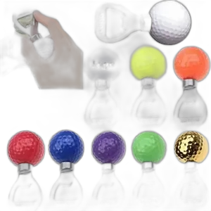 Colourful  Golf Ball Shaped Beer Bottle Opener