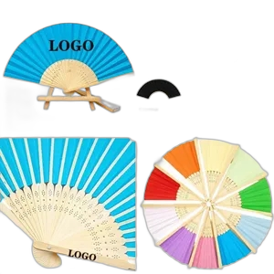 Multicolor Bamboo Folding Fans