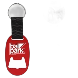 Oval Beer Bottle Opener Keychain