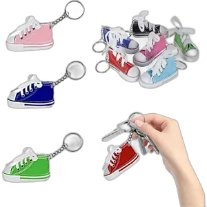 Mini Canvas Shoe Keychain