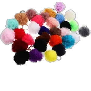 Pom Fur Ball Keychain Fluffy Accessories
