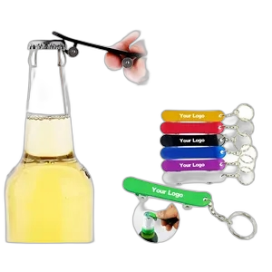 Skateboard Shape Bottle Opener w/ Key Chain