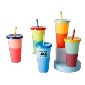 24oz Reusable Color Changing Cold Drink Cups
