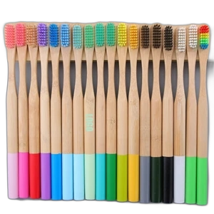 Multi-color Biodegradable Bamboo Toothbrushes