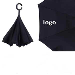 Long handle reverse umbrella