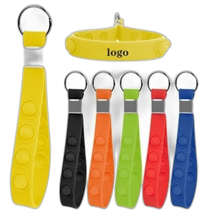Push Pop Stress Reliever Keychain