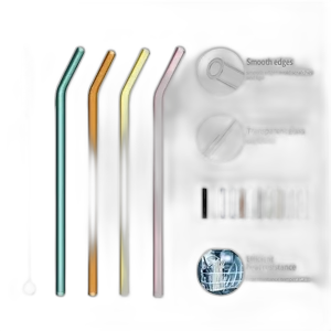 Reusable Drinking Glass Straws