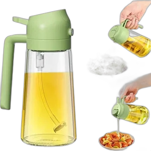 2 in 1 Oil Dispenser Bottle for Kitchen