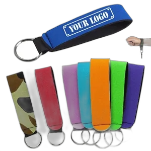 Floating Neoprene Keychain Waterproof Buoyant Key Ring