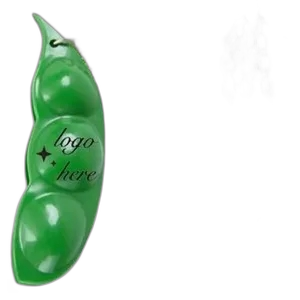 Squeeze Beans Keychain Squishy Pea Pod Stress Toy